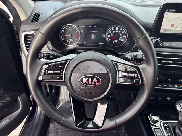 2021 Dark Ocean Blue/White Roof Kia Seltos SX AWD SUV