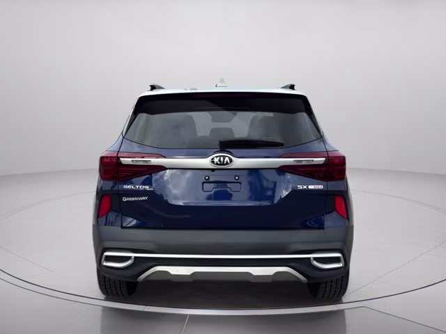 2021 Dark Ocean Blue/White Roof Kia Seltos SX AWD SUV