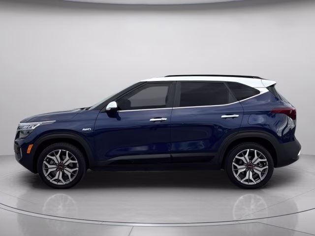 2021 Dark Ocean Blue/White Roof Kia Seltos SX AWD SUV