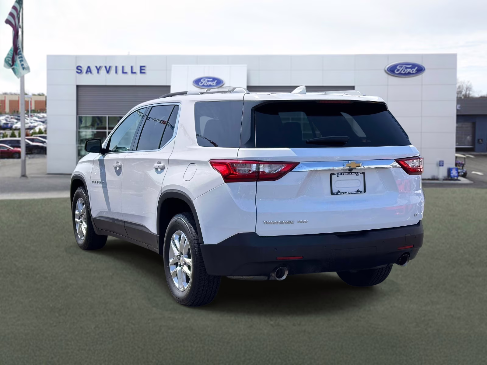 2018 Summit White Chevrolet Traverse AWD 4dr LT Cloth w/1LT AWD SUV