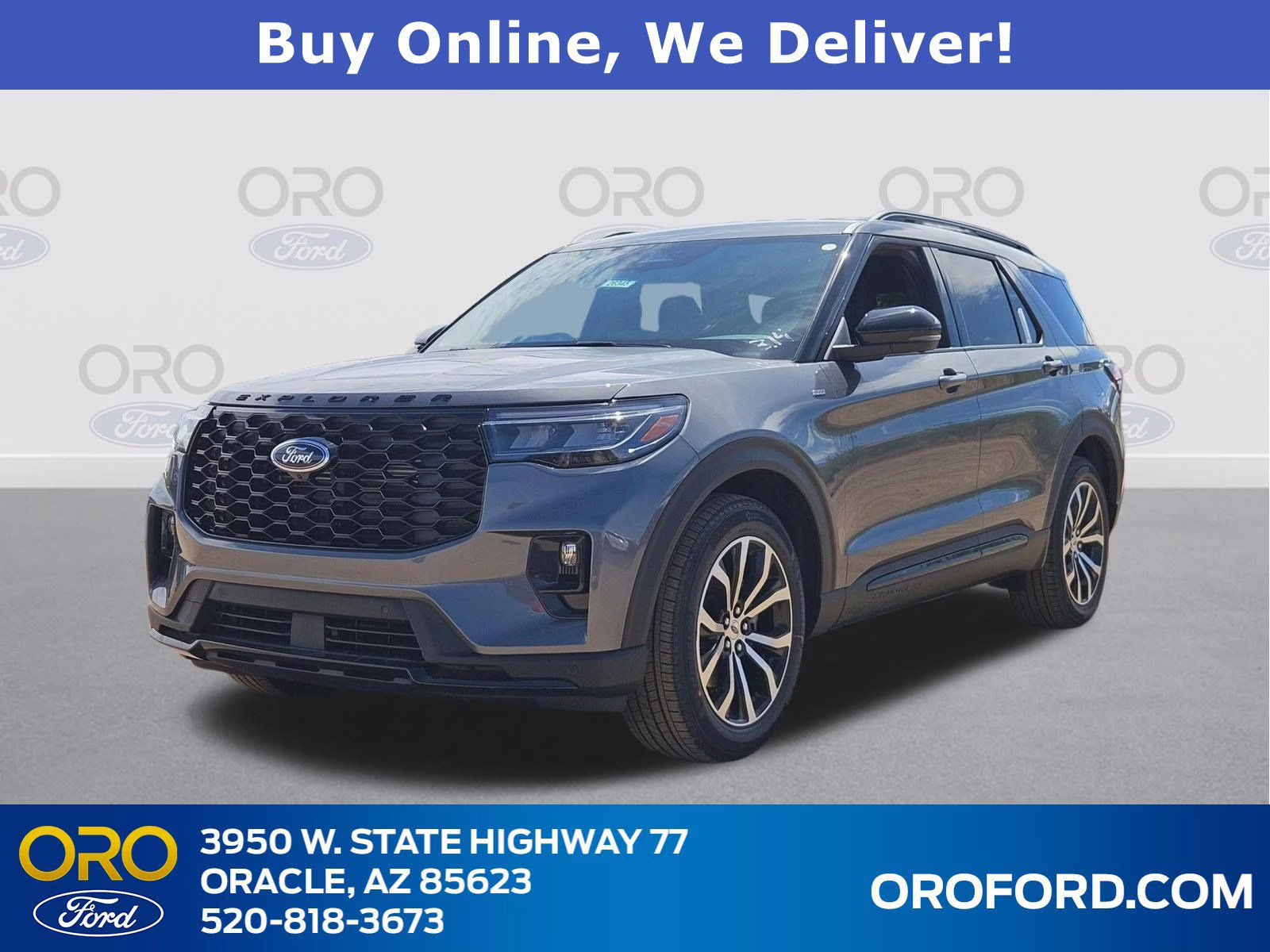 2026 Gray Ford Explorer ST-Line RWD SUV