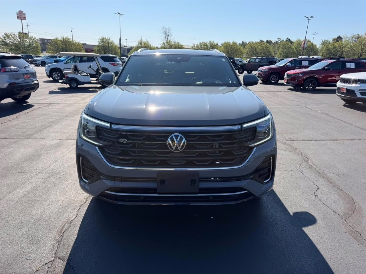 2024 Platinum Gray Metallic Volkswagen Atlas Cross Sport 2.0T SEL R-Line AWD SUV