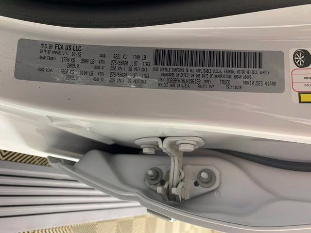 2020 Bright White Clearcoat Ram 1500 Limited 4X4 Truck