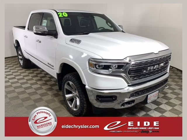 2020 Bright White Clearcoat Ram 1500 Limited 4X4 Truck