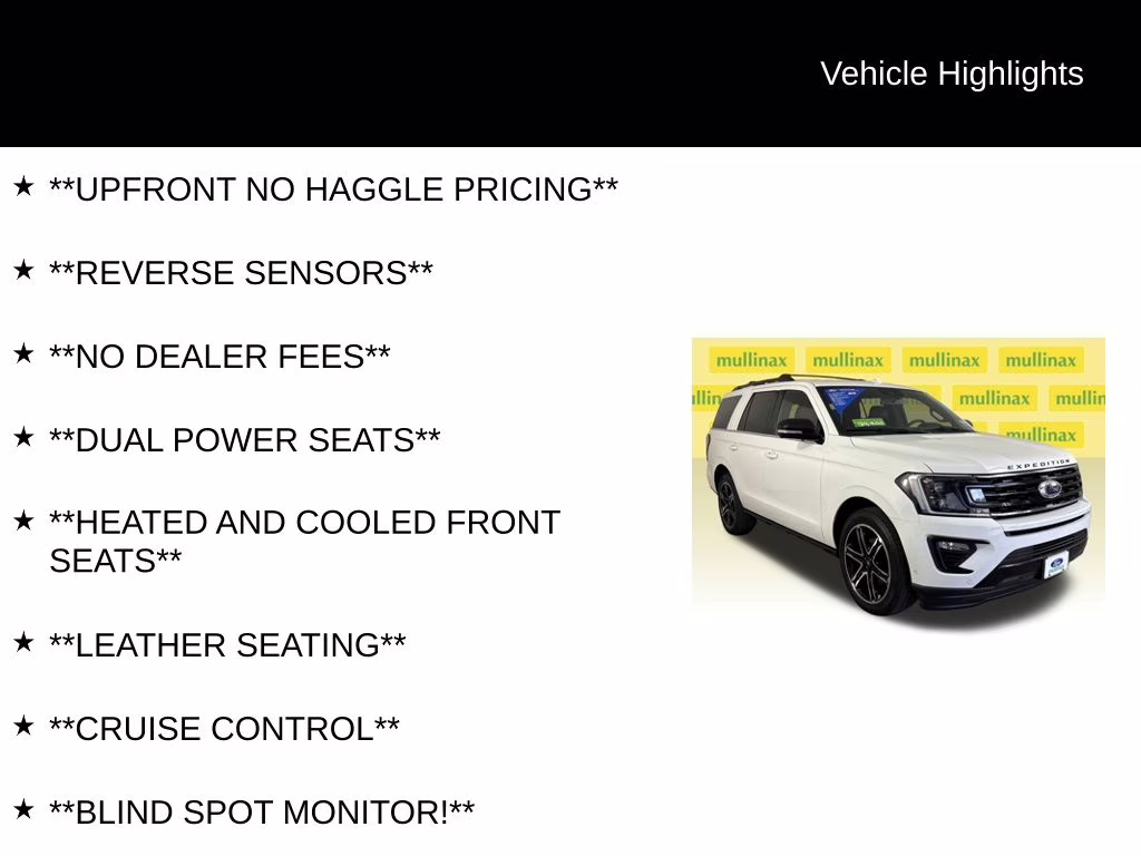 2021 White Metallic Ford Expedition Limited RWD SUV