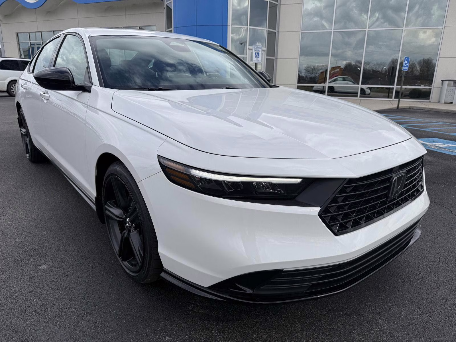 2026 Platinum White Pearl Honda Accord Hybrid Sport-L FWD Sedan