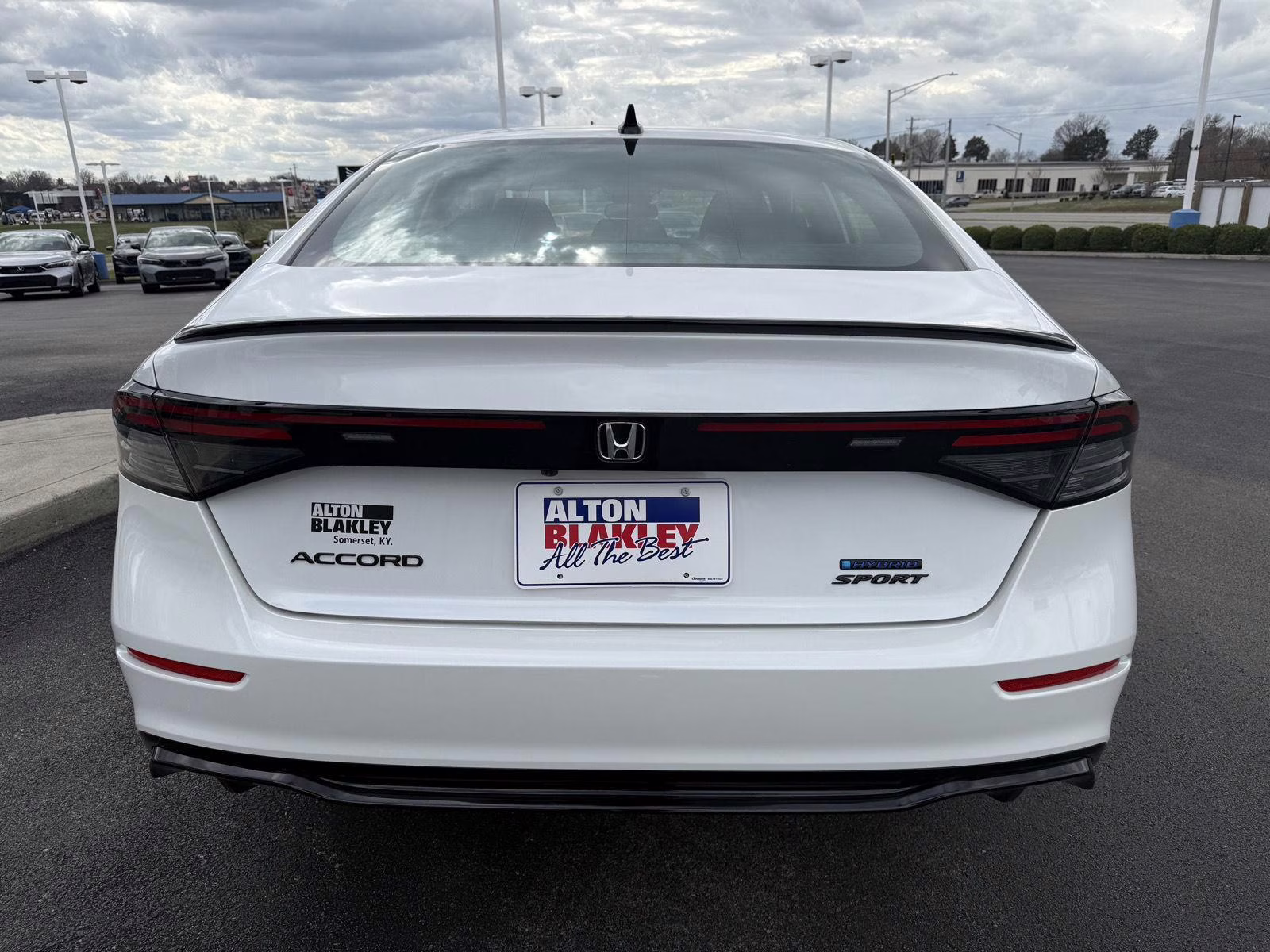 2026 Platinum White Pearl Honda Accord Hybrid Sport-L FWD Sedan