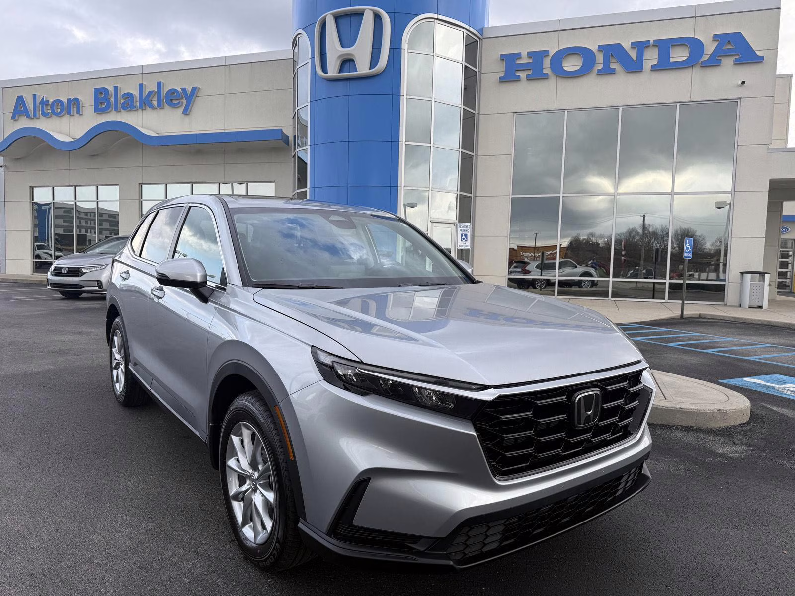 2026 Solar Silver Metallic Honda CR-V EX AWD SUV