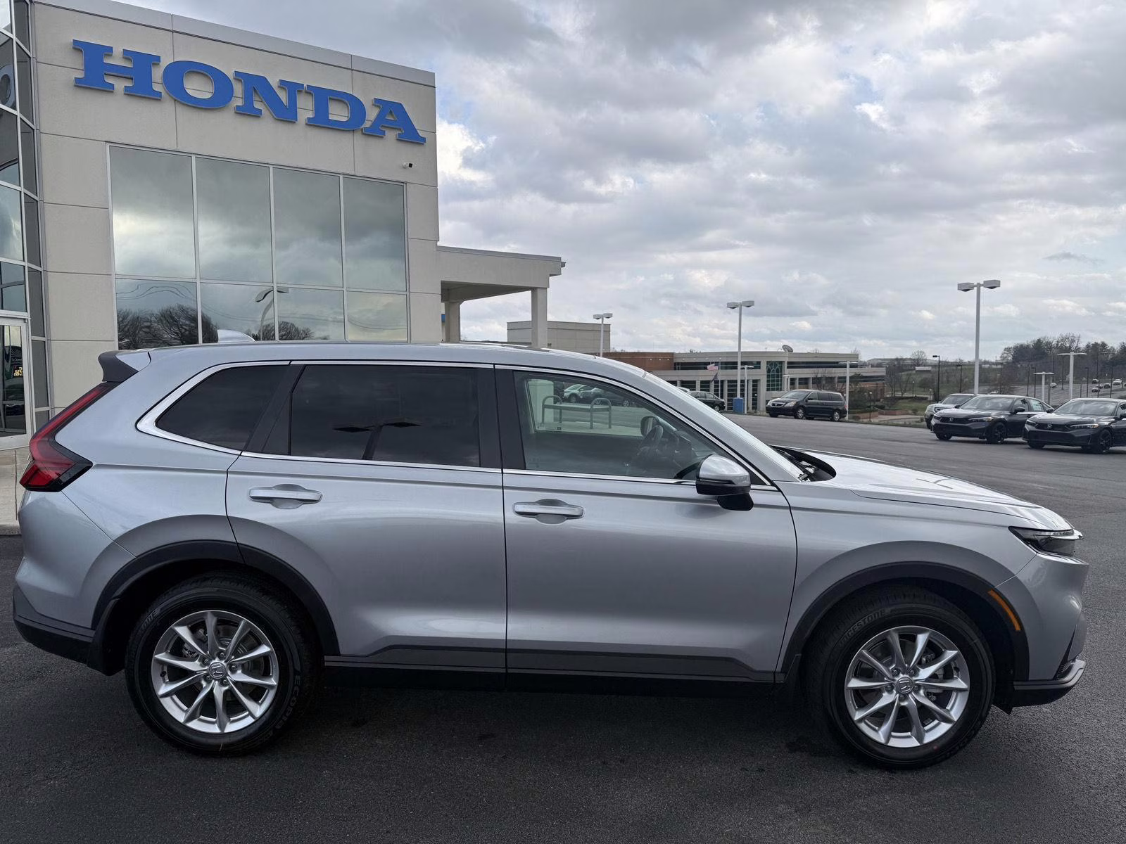 2026 Solar Silver Metallic Honda CR-V EX AWD SUV