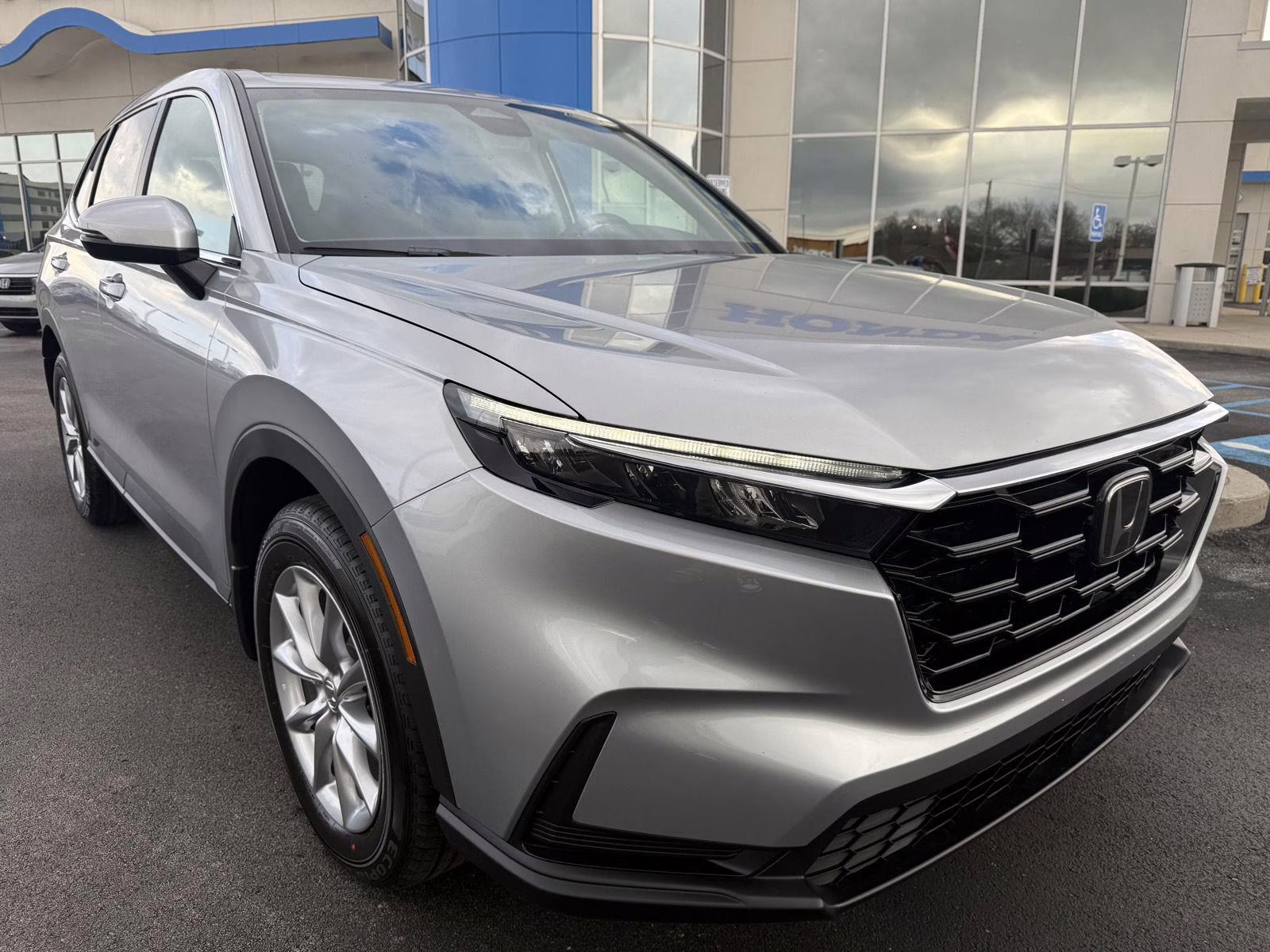 2026 Solar Silver Metallic Honda CR-V EX AWD SUV