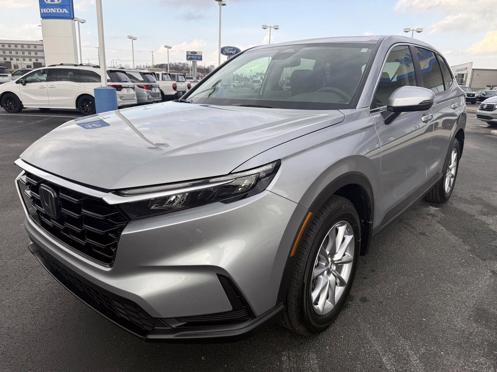 2026 Solar Silver Metallic Honda CR-V EX AWD SUV