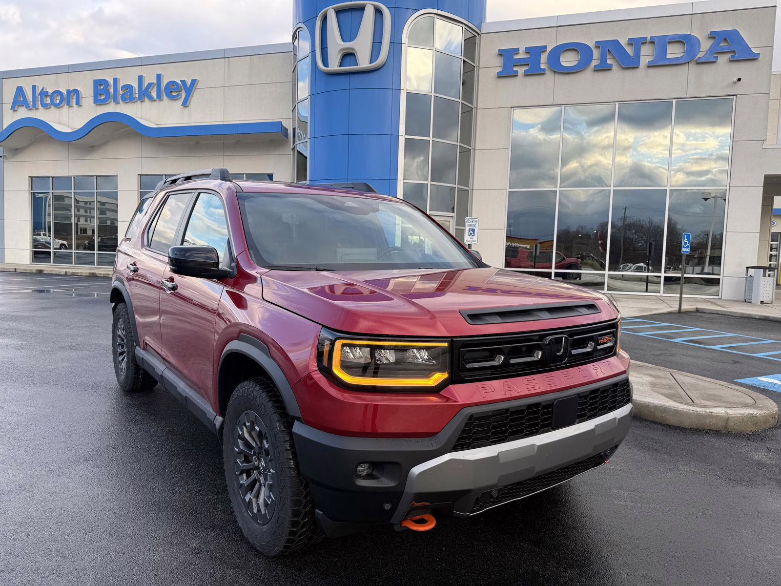 2026 Radiant Red Metallic II Honda Passport TrailSport AWD SUV