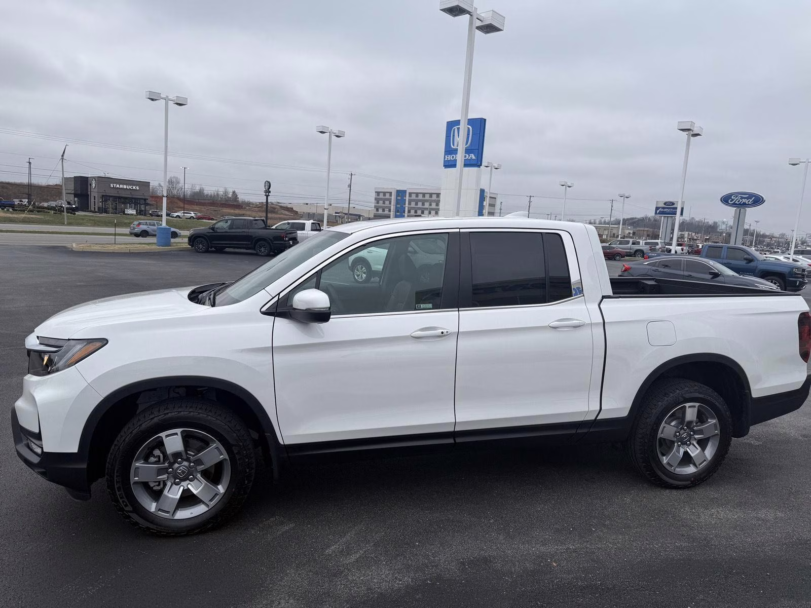 2026 Platinum White Pearl Honda Ridgeline RTL AWD Truck