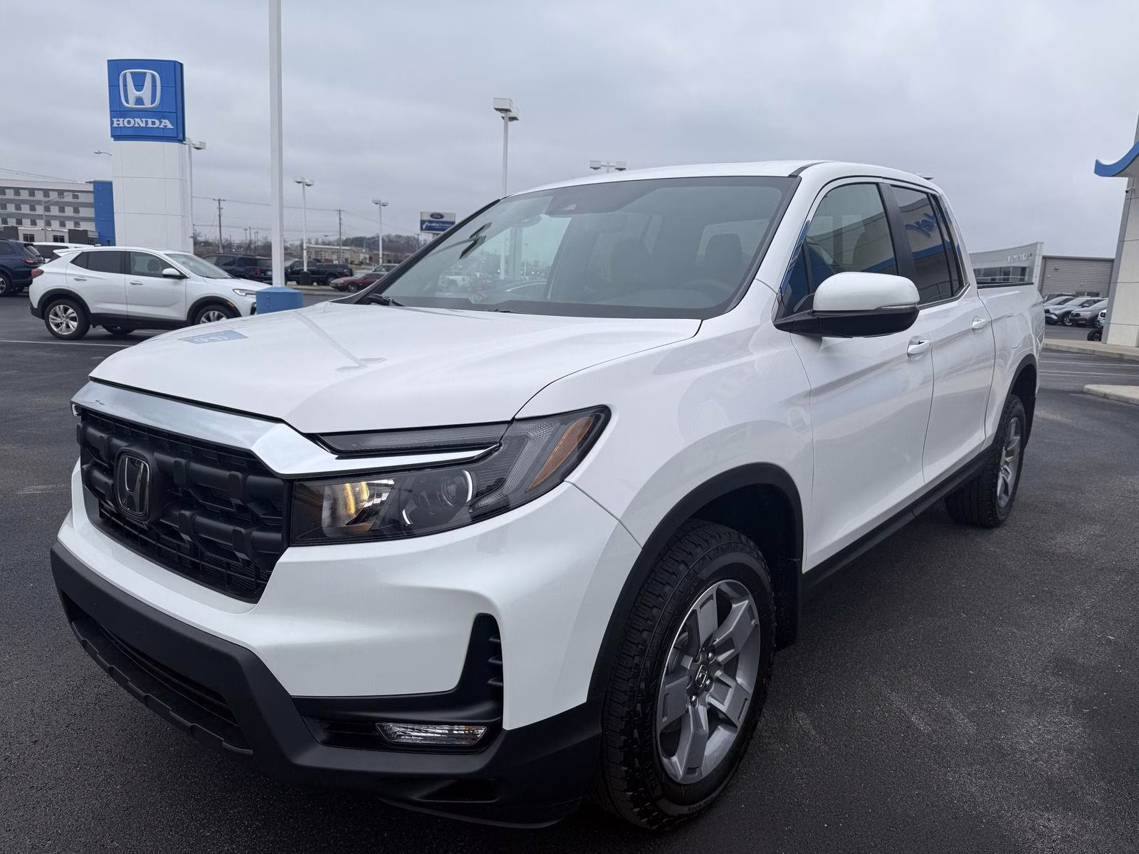 2026 Platinum White Pearl Honda Ridgeline RTL AWD Truck