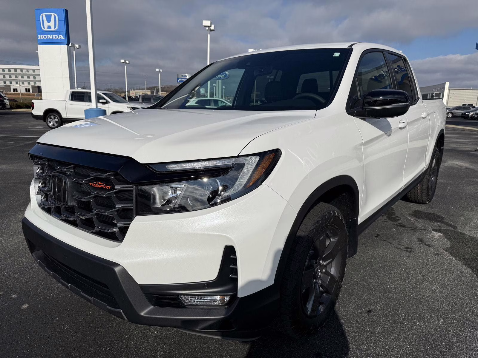 2026 Platinum White Pearl Honda Ridgeline TrailSport AWD Truck