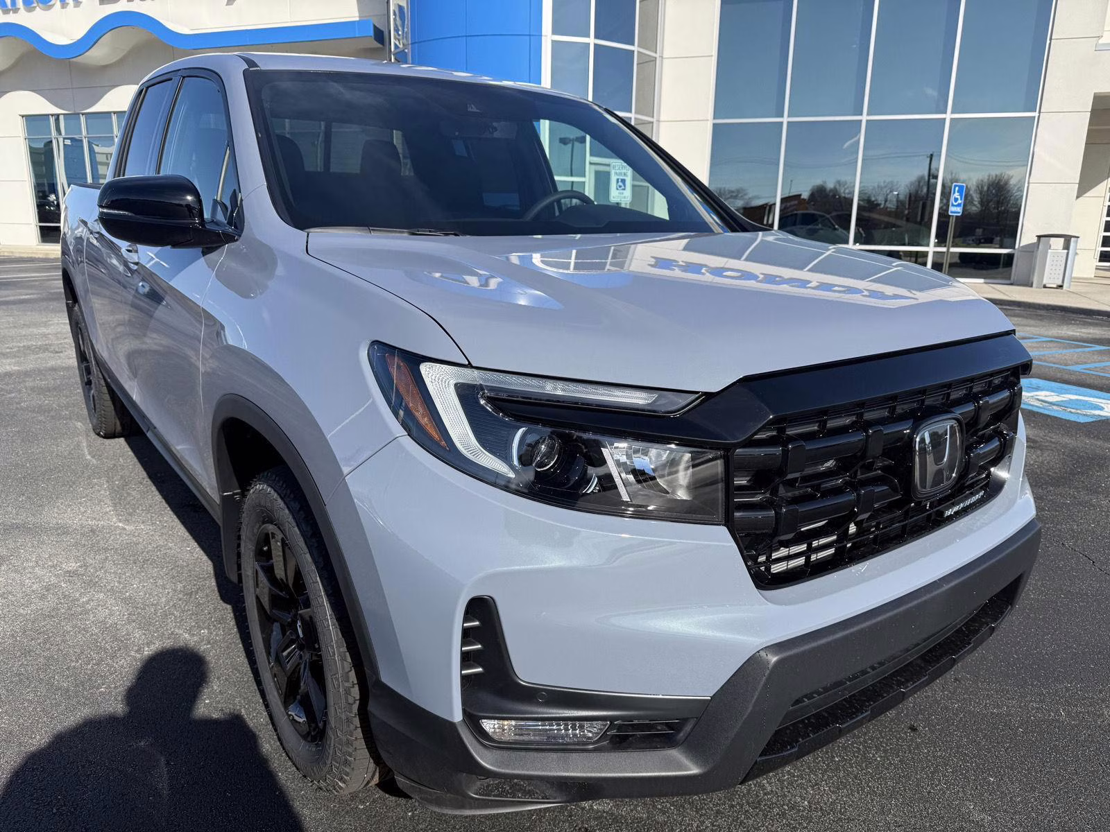 2026 Sonic Gray Pearl Honda Ridgeline Black Edition AWD Truck