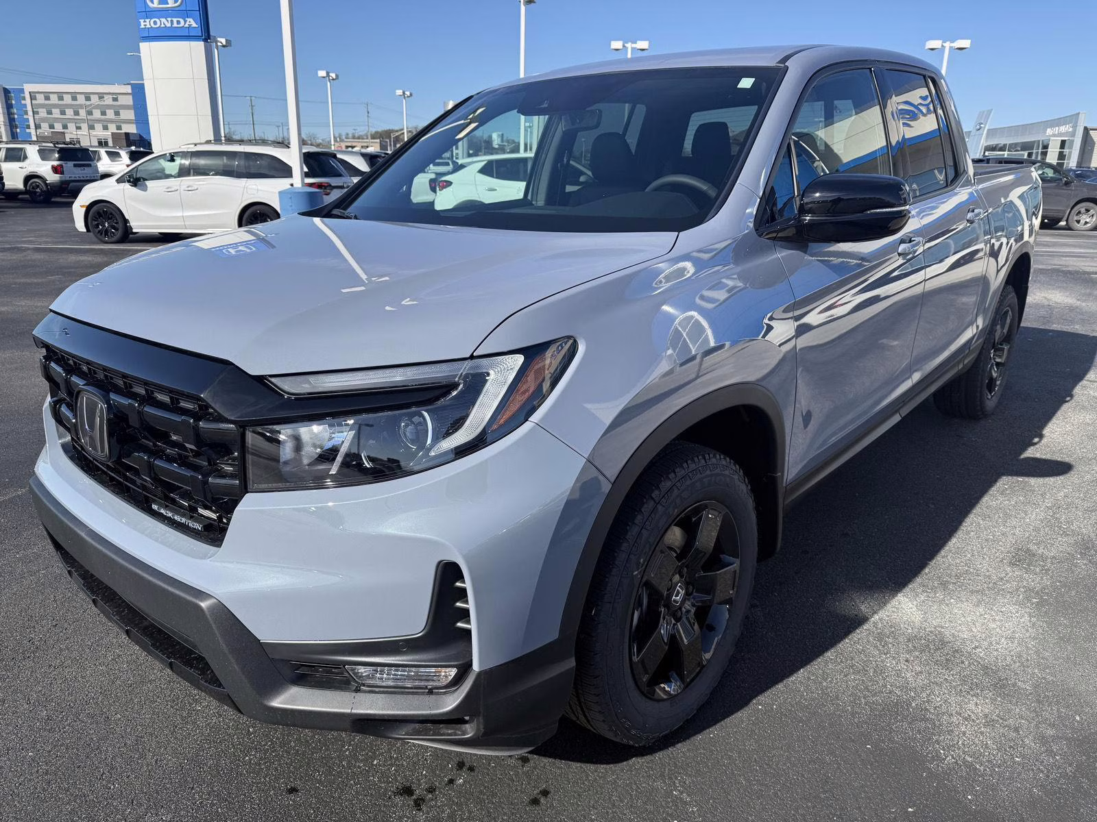 2026 Sonic Gray Pearl Honda Ridgeline Black Edition AWD Truck