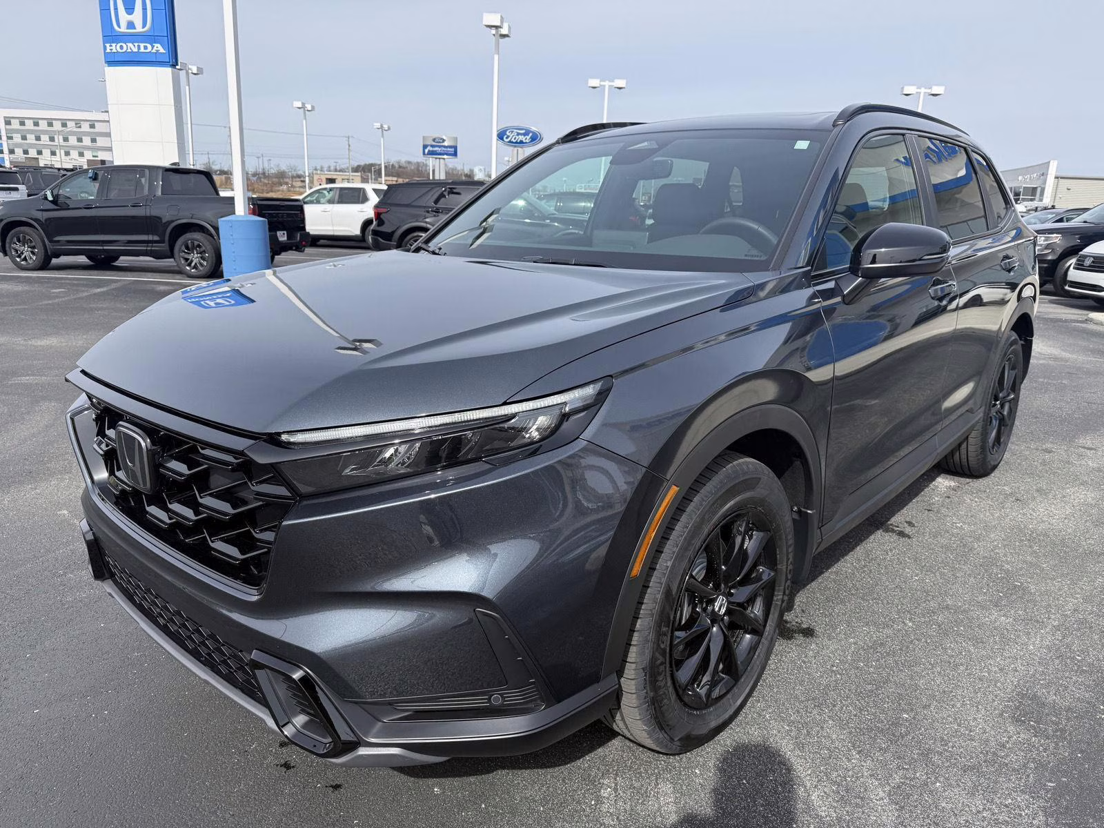 2026 Meteorite Gray Metallic Honda CR-V Hybrid Sport-L AWD SUV