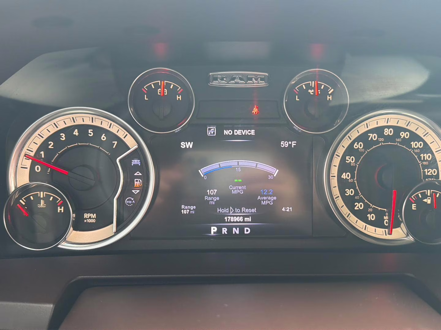 2017 GRAY Ram 1500 LARAMIE 4X2 CREW CAB 5'7 RWD