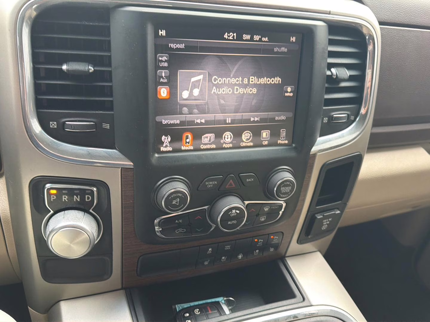 2017 GRAY Ram 1500 LARAMIE 4X2 CREW CAB 5'7 RWD