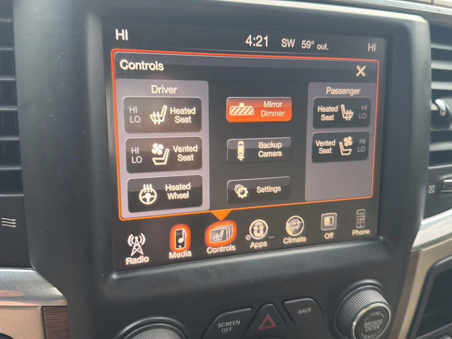 2017 GRAY Ram 1500 LARAMIE 4X2 CREW CAB 5'7 RWD