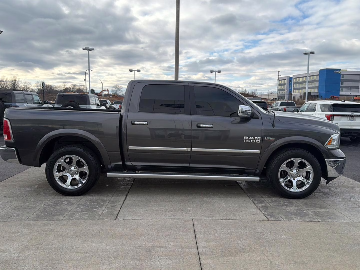 2017 GRAY Ram 1500 LARAMIE 4X2 CREW CAB 5'7 RWD