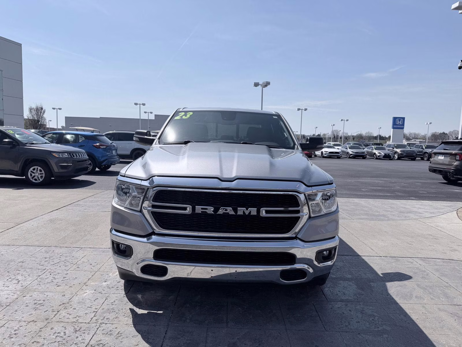 2023 Billet Silver Metallic Clearcoat Ram 1500 Big Horn 4X4 Truck