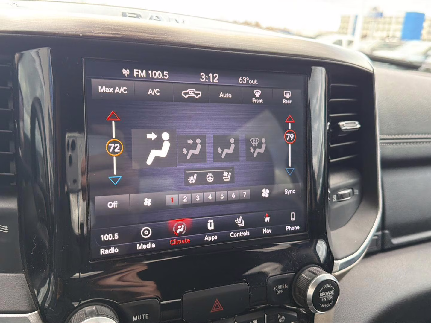2019 Blue Streak Pearlcoat Ram 1500 Laramie 4X4 Truck