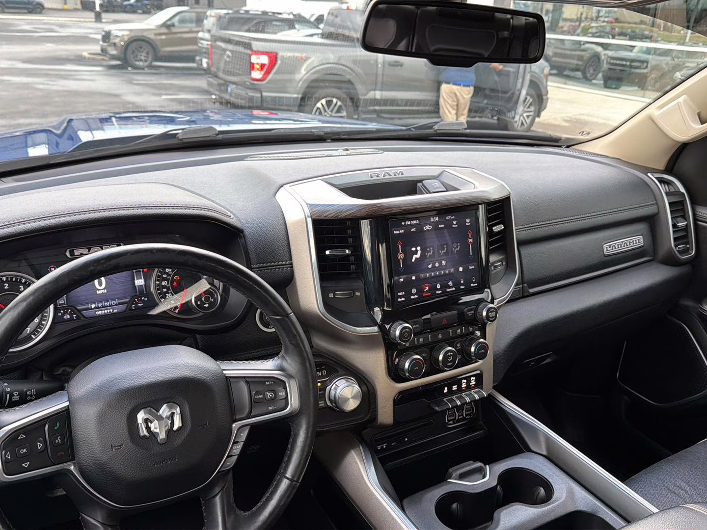2019 Blue Streak Pearlcoat Ram 1500 Laramie 4X4 Truck