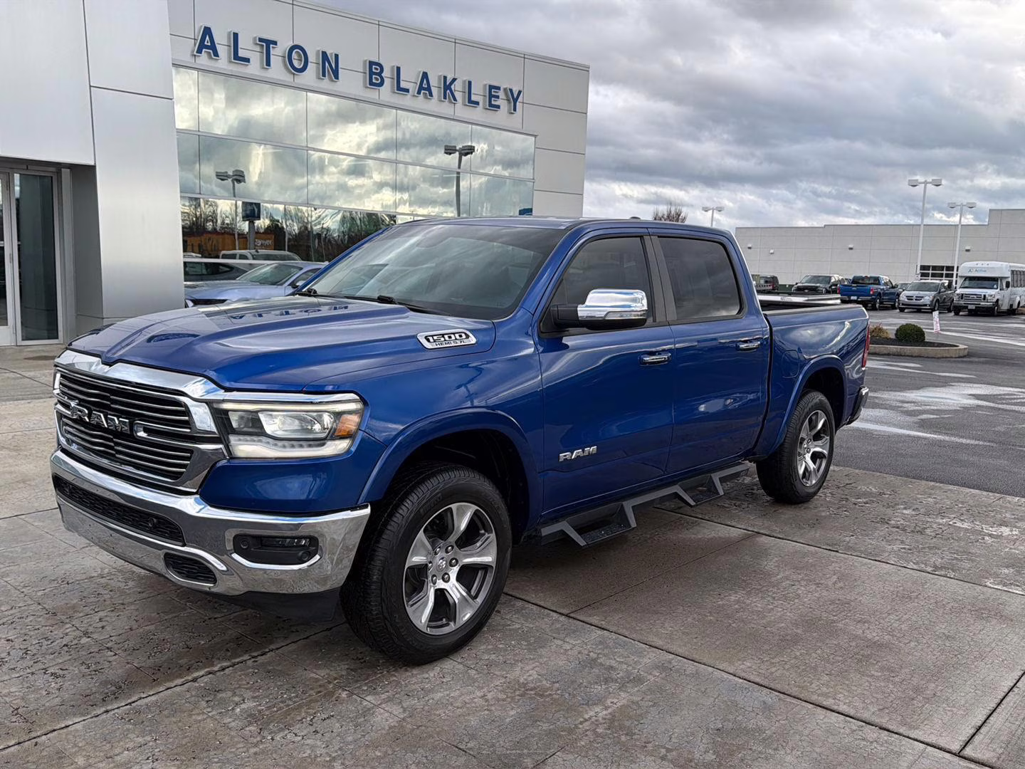 2019 Blue Streak Pearlcoat Ram 1500 Laramie 4X4 Truck