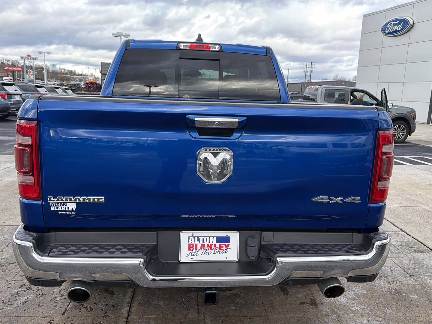 2019 Blue Streak Pearlcoat Ram 1500 Laramie 4X4 Truck
