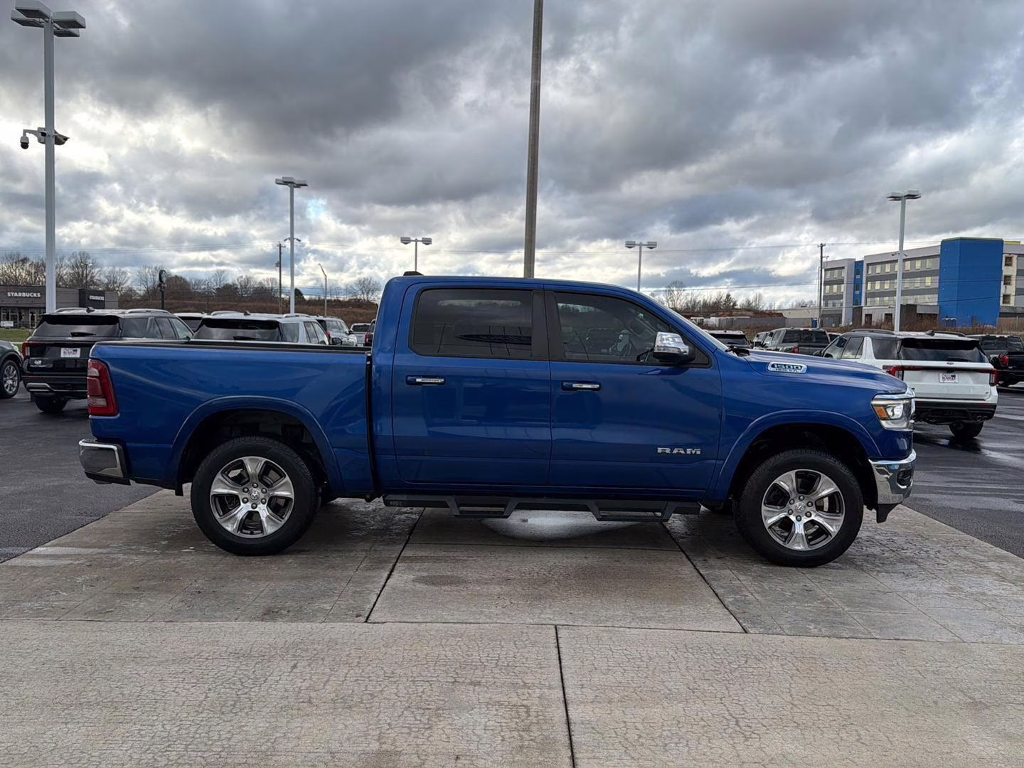 2019 Blue Streak Pearlcoat Ram 1500 Laramie 4X4 Truck