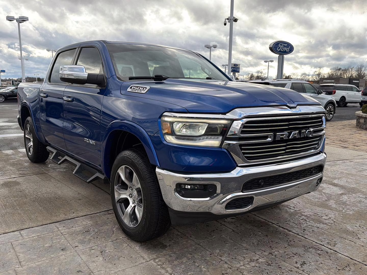 2019 Blue Streak Pearlcoat Ram 1500 Laramie 4X4 Truck