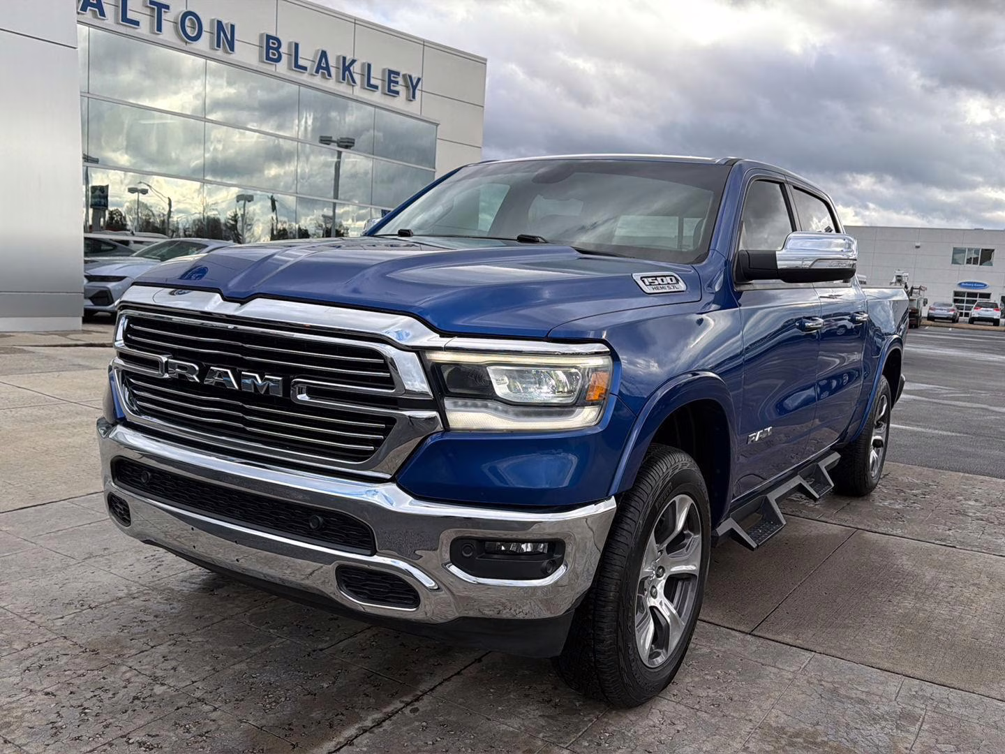 2019 Blue Streak Pearlcoat Ram 1500 Laramie 4X4 Truck
