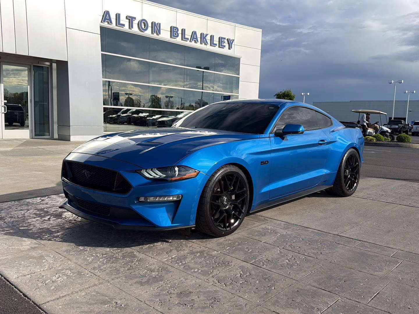 2021 Velocity Blue Ford Mustang GT Premium RWD Fastback