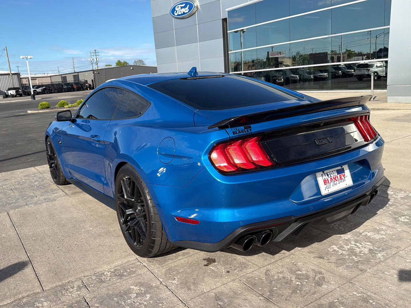 2021 Velocity Blue Ford Mustang GT Premium RWD Fastback