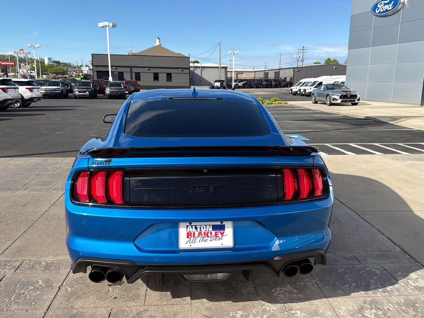2021 Velocity Blue Ford Mustang GT Premium RWD Fastback