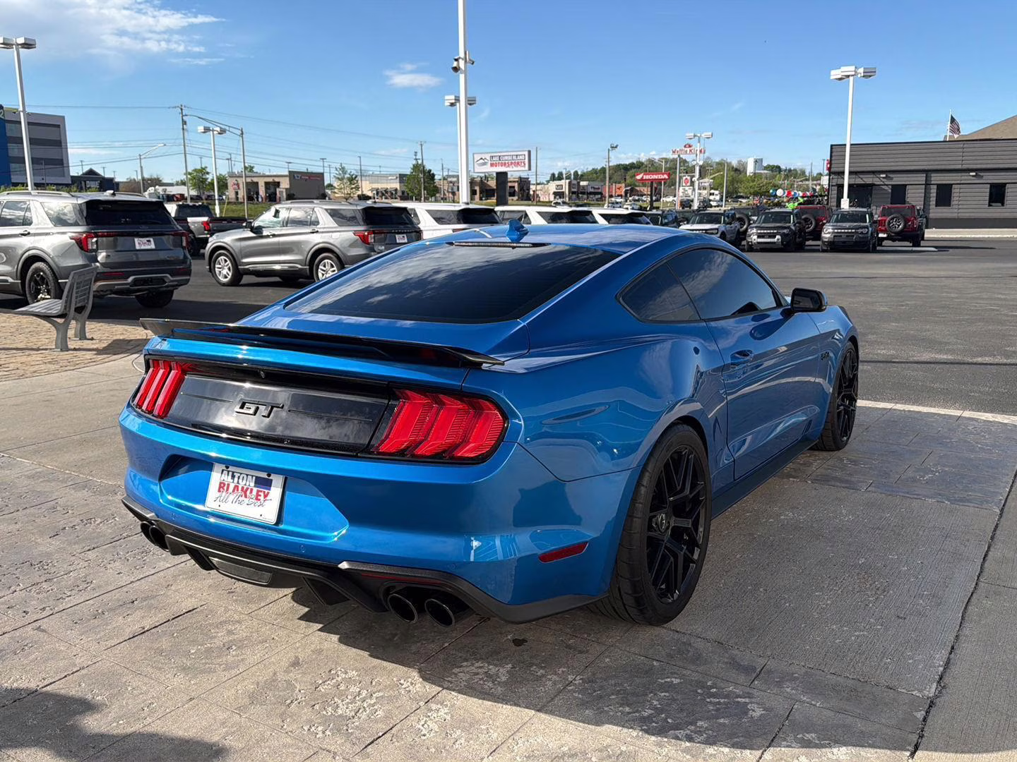 2021 Velocity Blue Ford Mustang GT Premium RWD Fastback