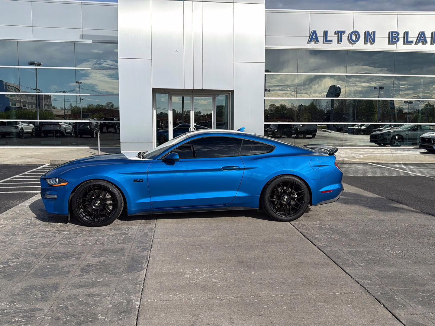 2021 Velocity Blue Ford Mustang GT Premium RWD Fastback