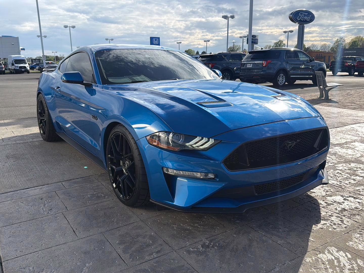 2021 Velocity Blue Ford Mustang GT Premium RWD Fastback