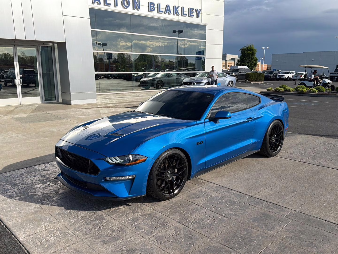 2021 Velocity Blue Ford Mustang GT Premium RWD Fastback