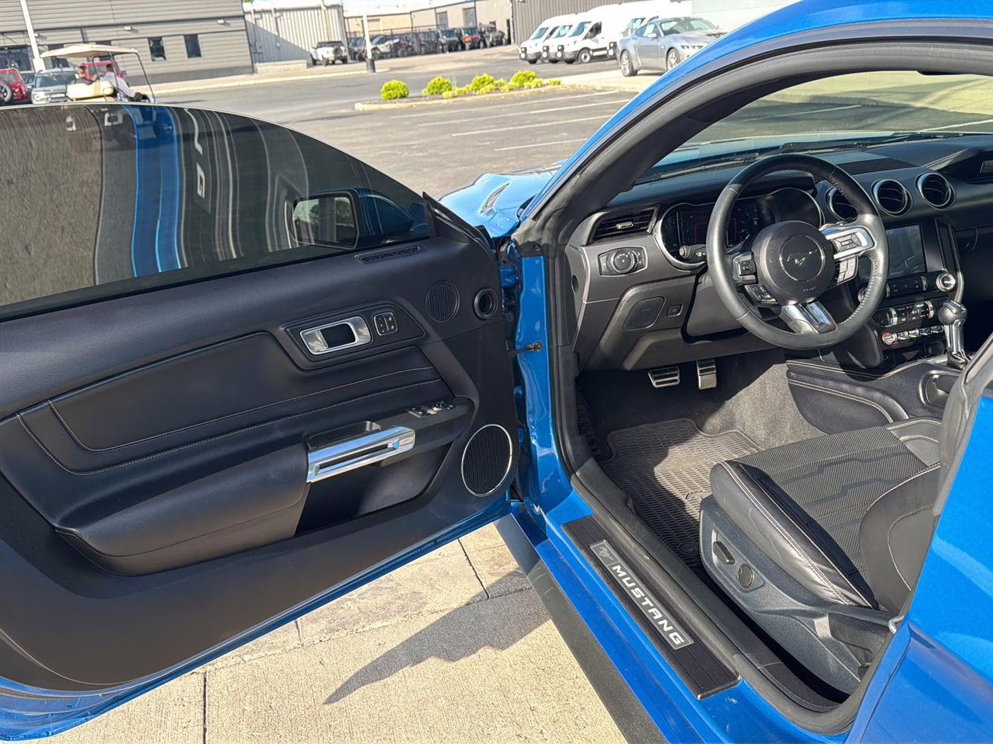2021 Velocity Blue Ford Mustang GT Premium RWD Fastback