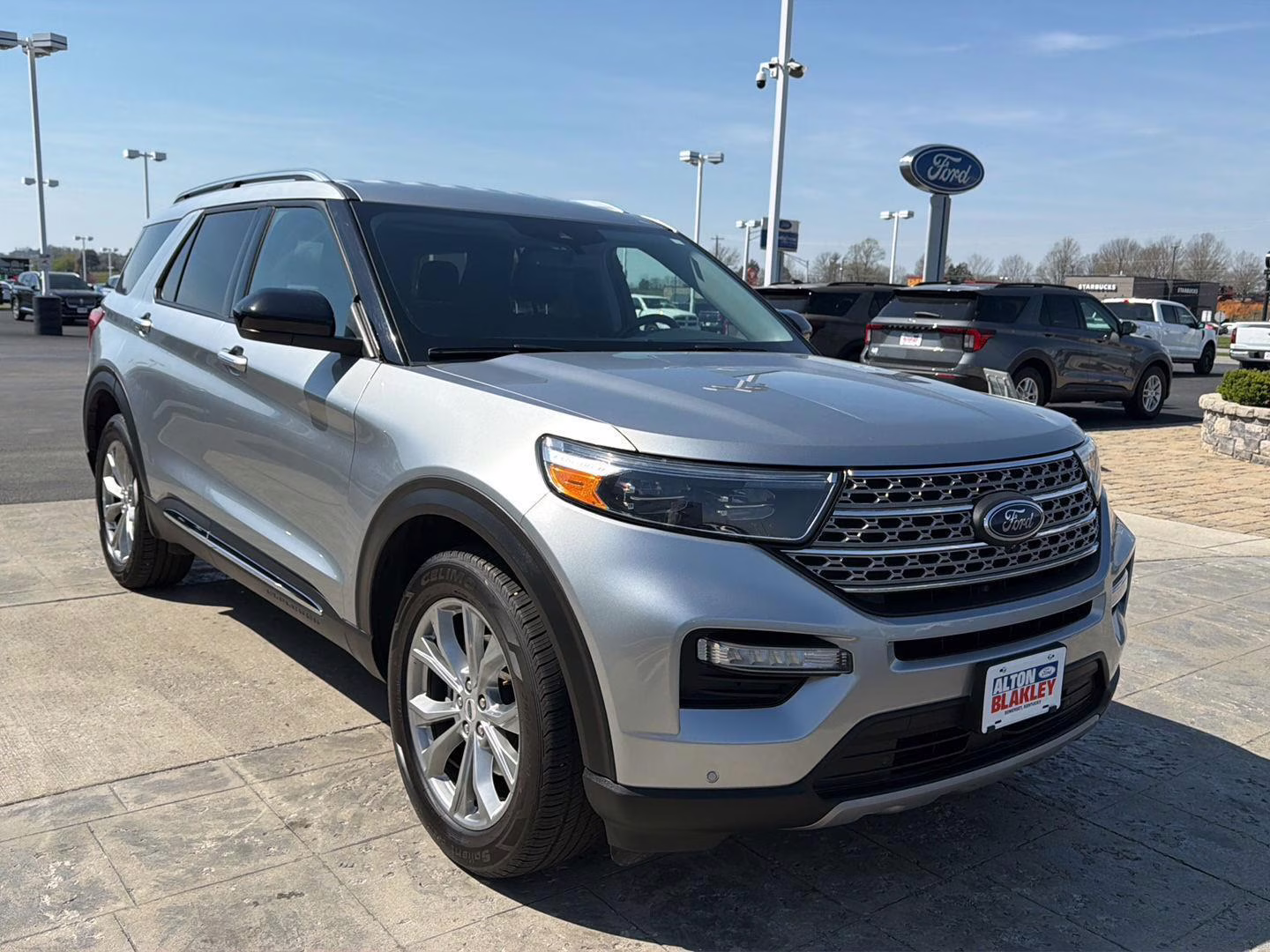 2023 Iconic Silver Ford Explorer Limited 4X4 SUV