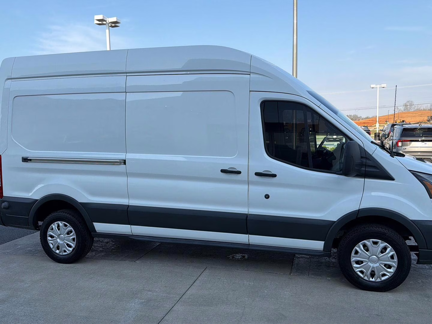 2016 Oxford White Ford Transit Cargo Van T-250 148  HI RF 9000 GVW RWD Van