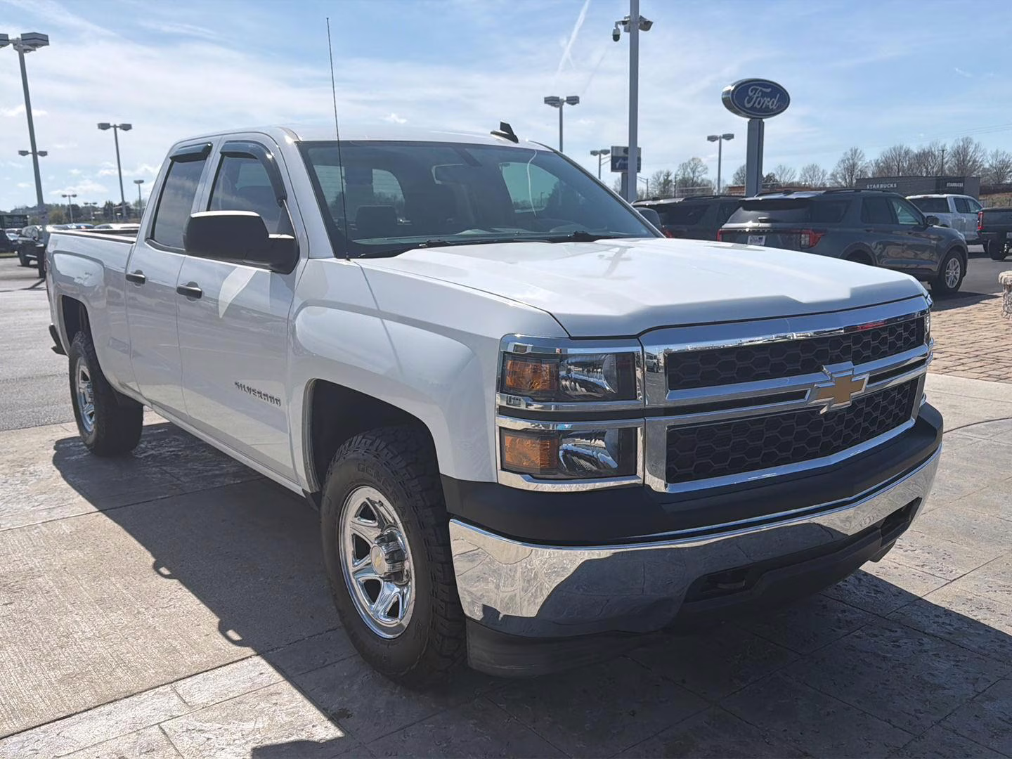 2015 Summit White Chevrolet Silverado 1500 LS 4X4 Truck