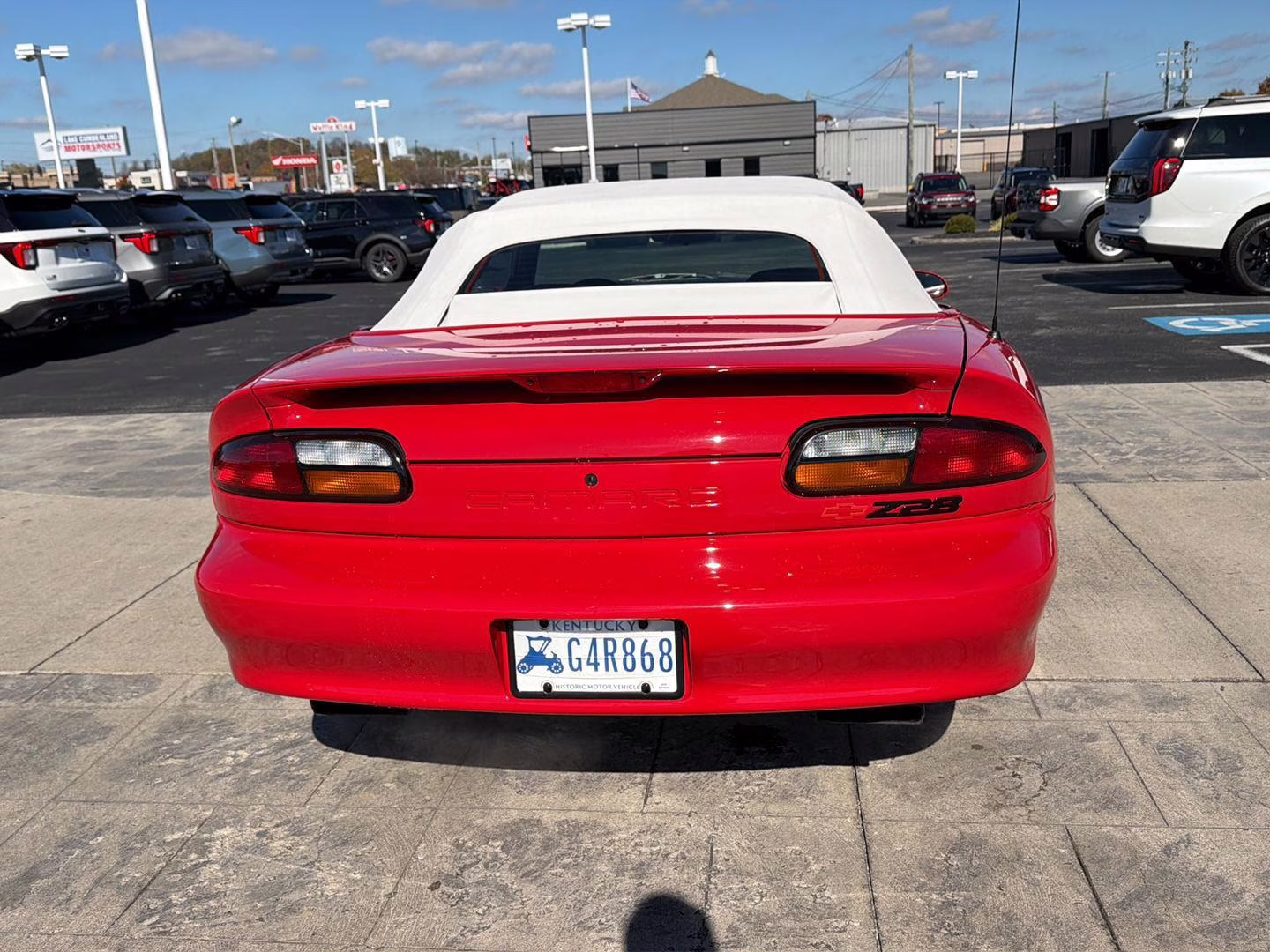 1997 Bright Red Chevrolet Camaro Z28 RWD Convertible