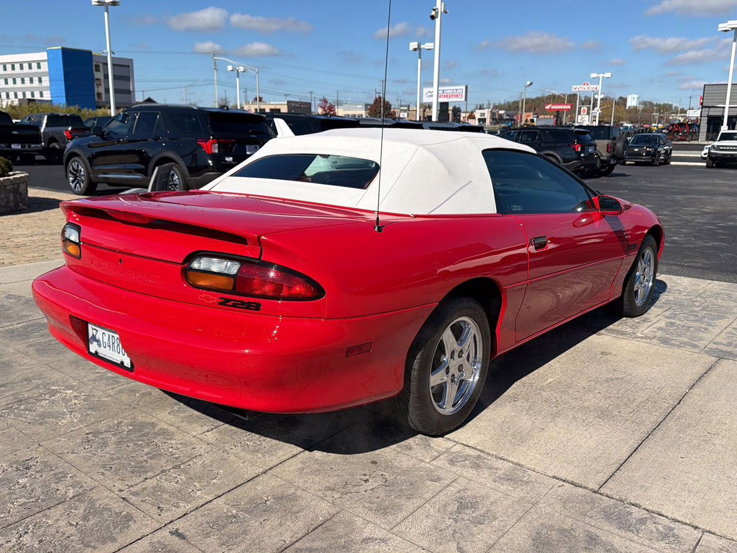 1997 Bright Red Chevrolet Camaro Z28 RWD Convertible