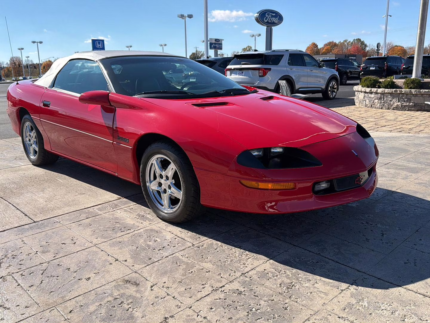 1997 Bright Red Chevrolet Camaro Z28 RWD Convertible