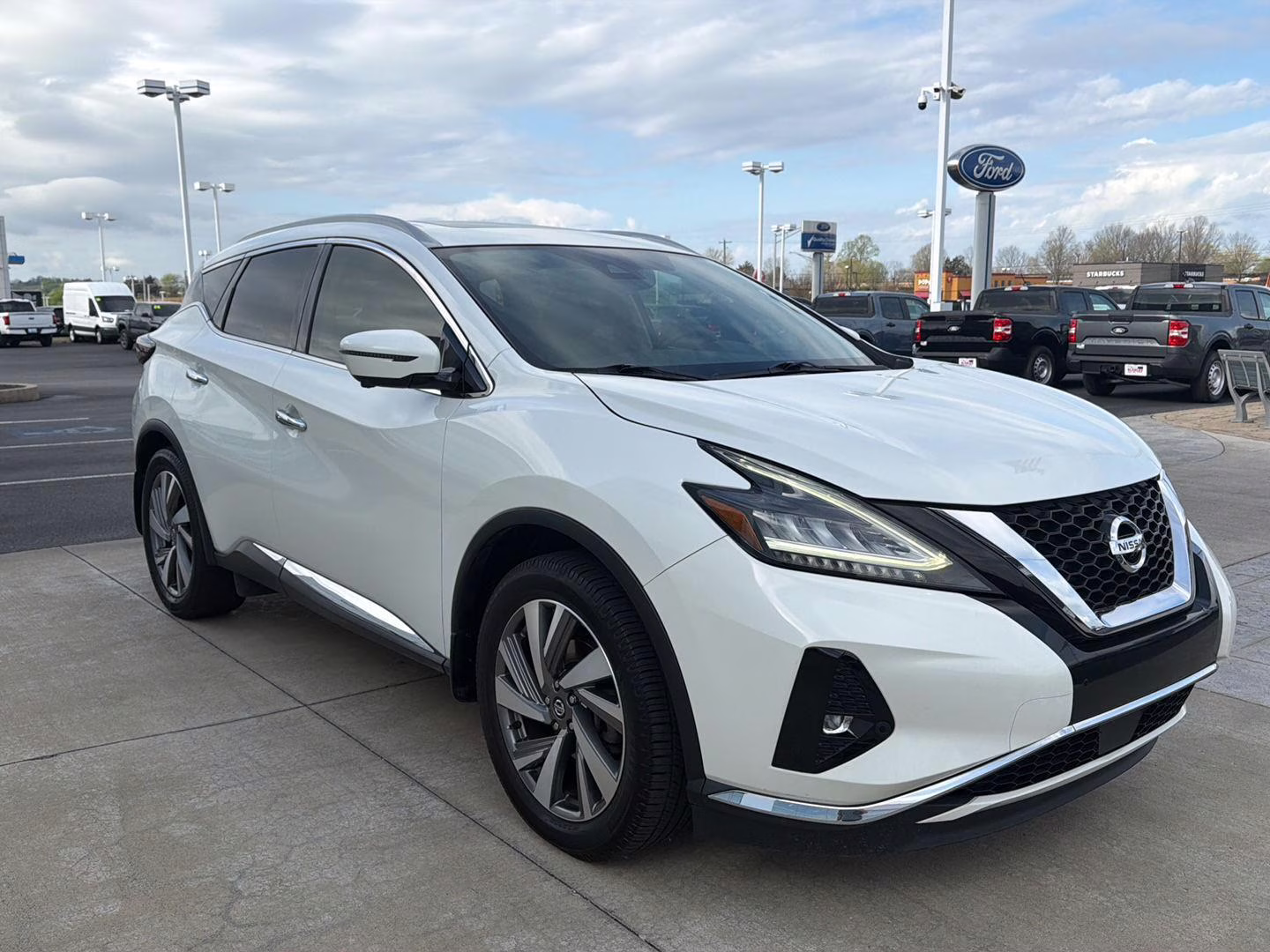 2020 Pearl White Tricoat Nissan Murano SL AWD SUV