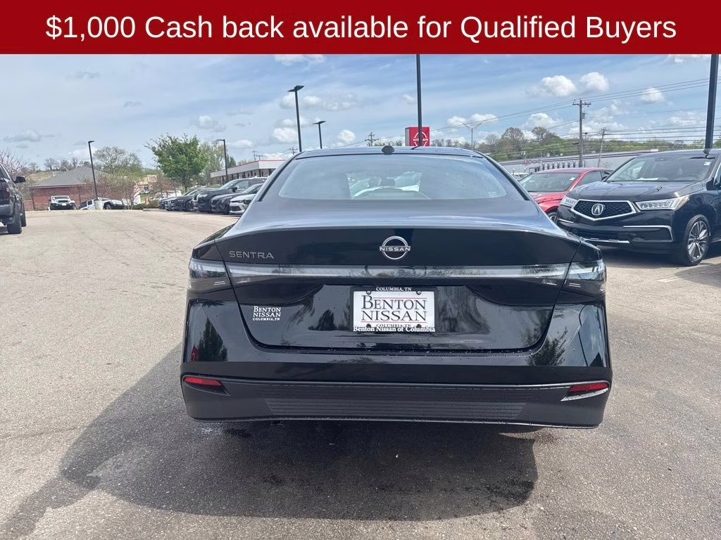 2026 Super Black Nissan Sentra SV FWD Sedan